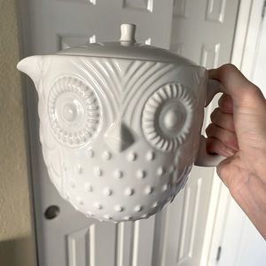 West Elm White Owl Pitcher